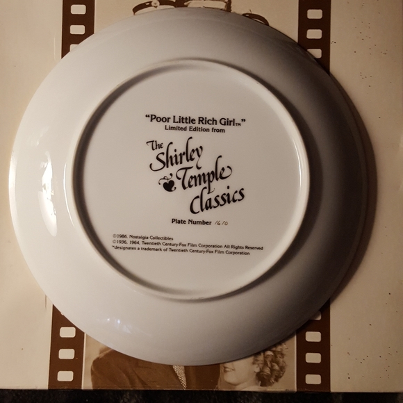Shirley Temple Collector's Plate - Picture 2 of 8